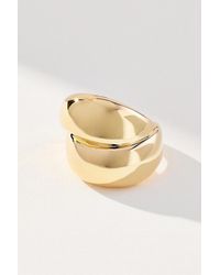 By Anthropologie - Faux Stacked Metal Cocktail Ring - Lyst