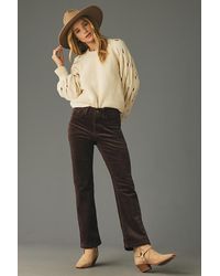 Pilcro - The Yaya Mid-rise Corduroy Crop Flare Jeans By - Lyst