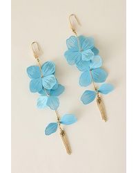 Anthropologie - Flower Drop Earrings - Lyst