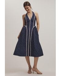 knee length dresses for ladies Maeve Pleated Midi Dress: Floral Midi Dress, Sundress, Plisse Dress, Blue  Midi, Green Midi, Summer Dress