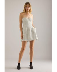 Bardot - Florine Strapless Boucle Mini Dress - Lyst