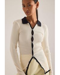 OperaSPORT - Laura Contrast Knit Shirt - Lyst