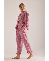 TBCo - Lattice Long Pyjama Set - Lyst