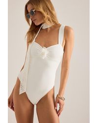 Away That Day - Barbuda Lace-Scarf One-Piece Swimsuit - Lyst