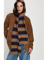 By Anthropologie - Striped Hooded Scarf - Lyst