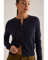 By Anthropologie - The Juliet Crew-Neck Cardigan: Cotton-Cashmere Edition - Lyst