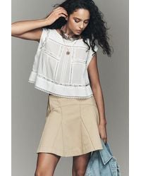 By Anthropologie - Waisted Panel Mini Skirt - Lyst