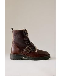 Barbour - Pendle Leather Boots - Lyst