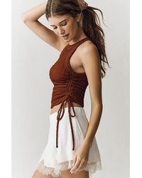 By Anthropologie - High Neck Cinched Tank Top - Lyst