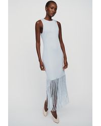 Siempre - Fringe Knitted Midi Dress - Lyst