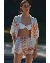 LSPACE - Rio Linen Pull-On Shorts - Lyst