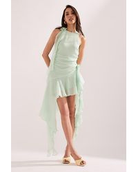 Bardot - Ivana Asymmetric Ruffle Mini Dress - Lyst