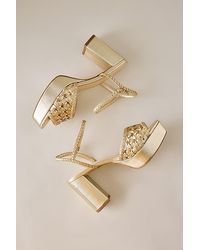 By Anthropologie - Woven Platform Heels - Lyst