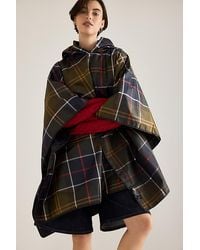 Barbour - Tartan Showerproof Poncho - Lyst