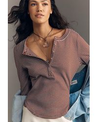 Pilcro - Long-Sleeve Henley Top - Lyst