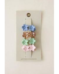 By Anthropologie - Mini Flower Hair Claw Clips, Set Of 8 - Lyst