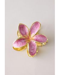 By Anthropologie - Metal Flower Hair Claw Clip - Lyst