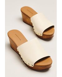 By Anthropologie - Wooden Platform Heels - Lyst