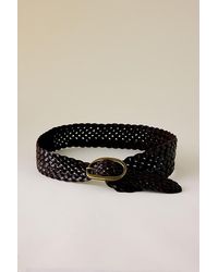 By Anthropologie - Wide Leather Braid Belt - Lyst