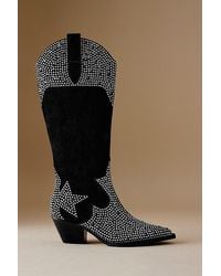 By Anthropologie - Studded Western Boots - Lyst