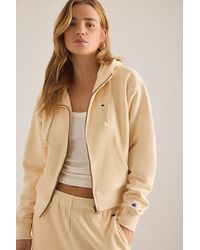 Champion - Zip-Up Crop Hoodie - Lyst