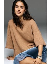 By Anthropologie - The Goldie Crew-Neck Cashmere Jumper - Lyst