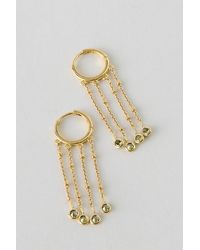 By Anthropologie - Plated Multi Drop Huggie Hoop Earrings - Lyst