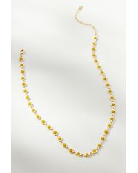 Serefina - Gold-plated Colourful Gem Necklace - Lyst