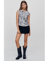 Pilcro - The Bennie Slim Crew Neck Cotton-Slub T-Shirt By - Lyst