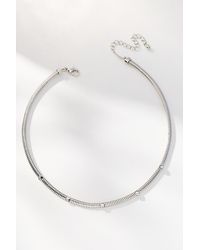 By Anthropologie - Delicate Crystal Collar Necklace - Lyst