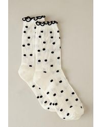 Anthropologie - Sheer Spot Ankle Socks - Lyst