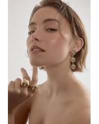 By Anthropologie - Sunflower Drop Earrings - Lyst