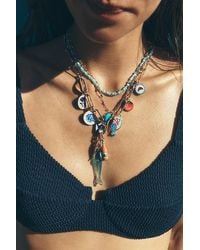By Anthropologie - Mosaic Fish Charm Necklace - Lyst