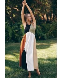 Celandine - Linen Smocked Halter Midi Dress - Lyst