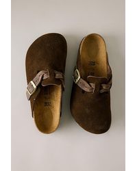 Birkenstock - Boston Braided Suede Clogs - Lyst