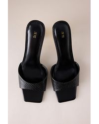 JW PEI - Hannah Faux Snakeskin Heel Mules - Lyst