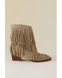 Dolce Vita - Torey Suede Fringe Boots - Lyst