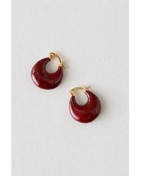 By Anthropologie - Resin Hoop Earrings - Lyst