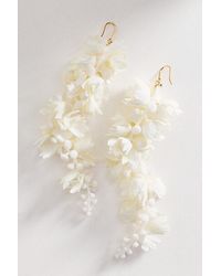 By Anthropologie - Petal Cascade Statement Drop Earrings - Lyst