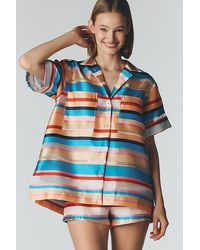 Maeve - Oversized Stripe Shirt - Lyst