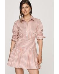 Exquise - Drop-Waist Mini Shirt Dress By - Lyst