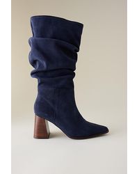 By Anthropologie - Scrunch Suede Boots - Lyst