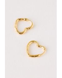 Enamel Copenhagen - Small Heart Hoop Earrings - Lyst