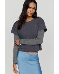 Pilcro - Double Layered Long-Sleeve T-Shirt - Lyst