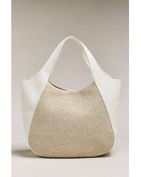 By Anthropologie - The Sonia Raffia Slouchy Tote Bag - Lyst