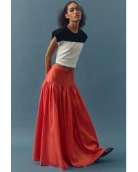Hutch - Drop-waist Full Maxi Skirt - Lyst