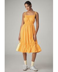 Daily Practice - Tiered High-Low Midi Dress - Lyst