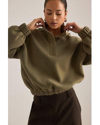 By Anthropologie - High-Neck Sweatshirt - Lyst