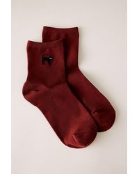 By Anthropologie - Halloween Icon Knit Trouser Socks - Lyst