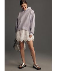 Pilcro - Hoodie Shirt Layered Mini Dress - Lyst